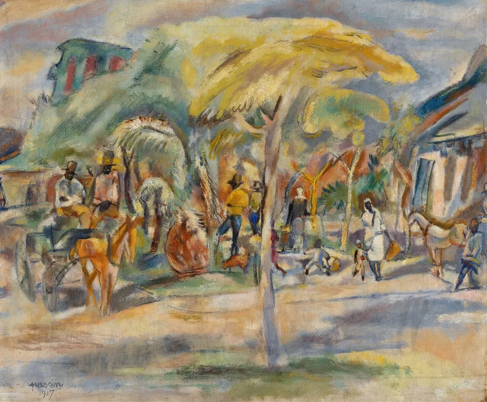 Southern Landscape by Jules Pascin - Canvas Print