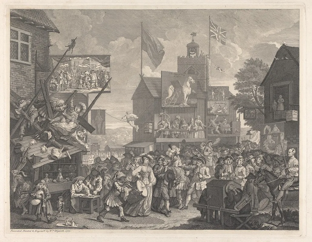 Southwark Fair 2 by William Hogarth - Canvas Print
