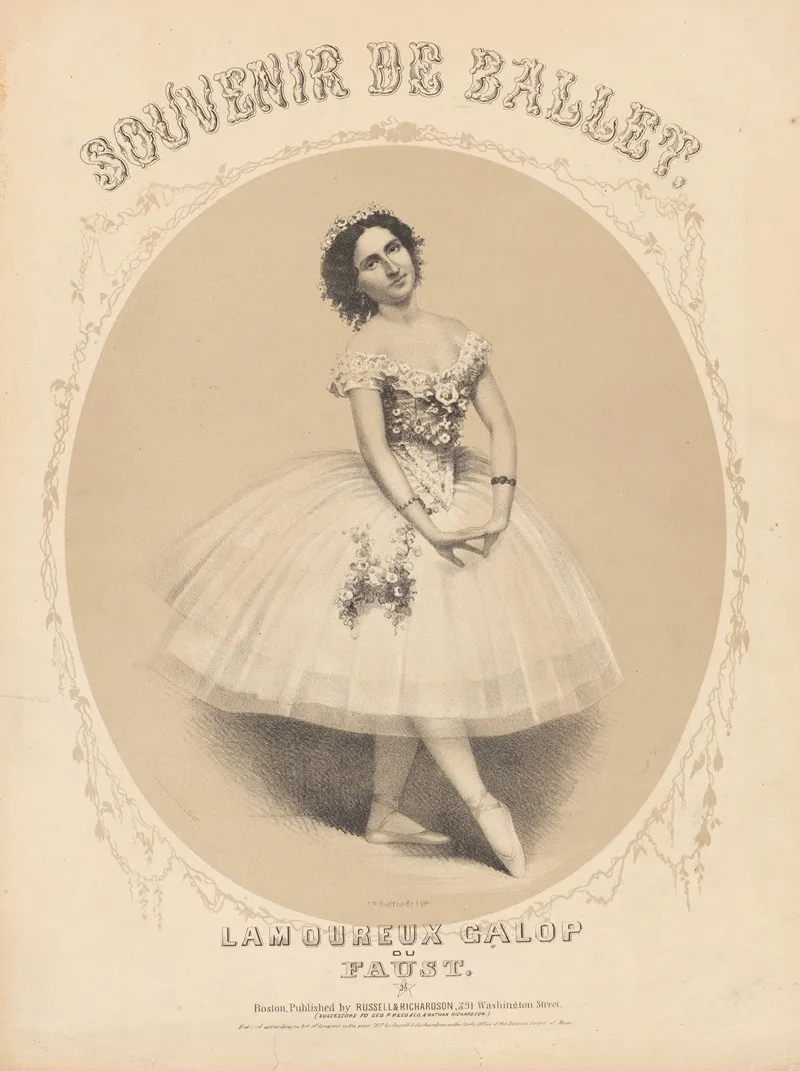 Souvenir De Ballet Lamoureux Galop Du Faust by John H. Bufford's &amp; Sons - Canvas Print