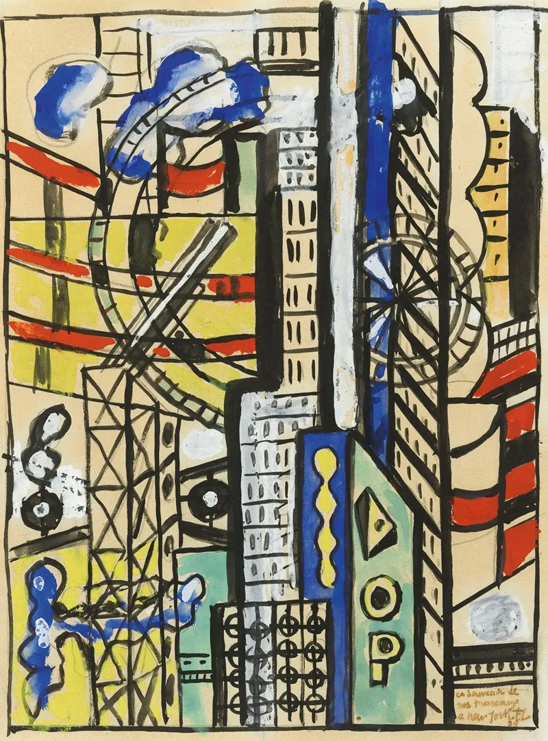 Souvenir De New York by Fernand Léger - Canvas Print