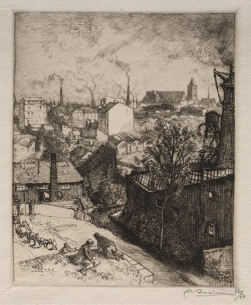 Souvenir De St Denis by Auguste Louis Lepère - Canvas Print