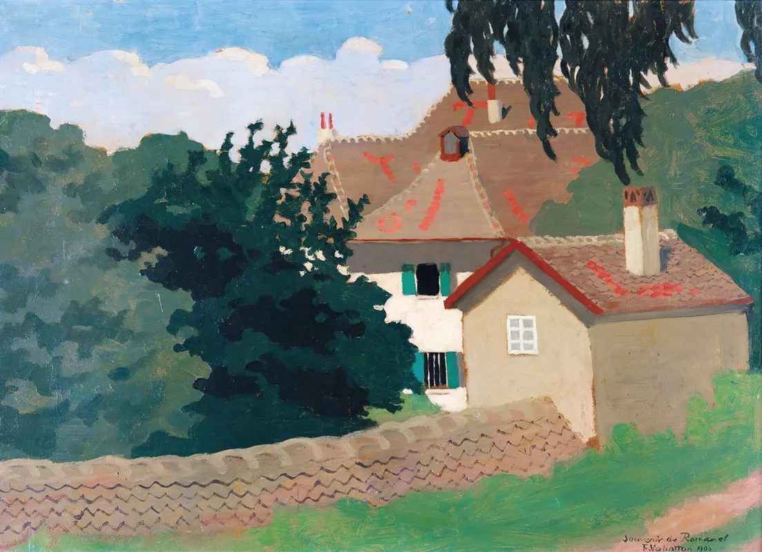 Souvenir From Romanel by Félix Vallotton - Canvas Print