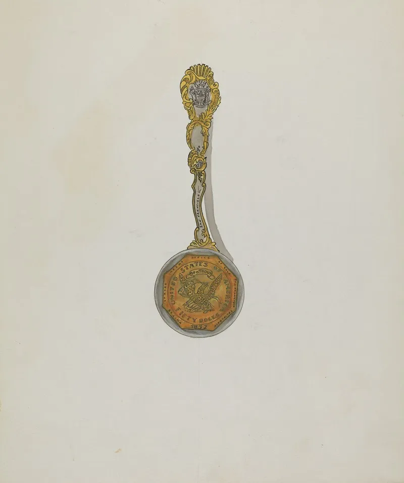 Souvenir Spoon 3 by Ellen Duncan - Canvas Print