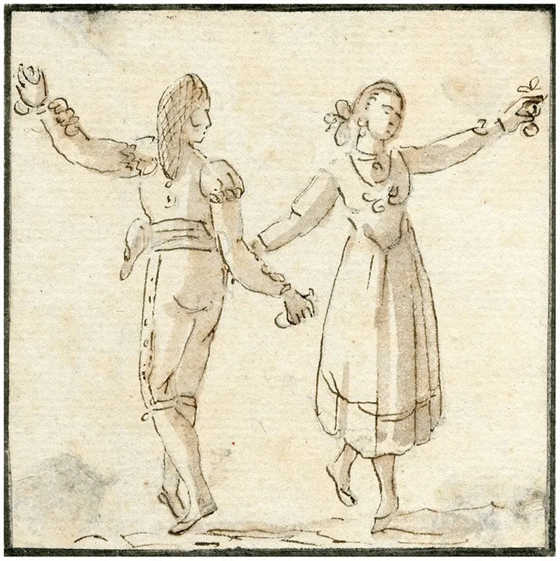 Spaanse Dansers 2 by Otto Howen - Canvas Print