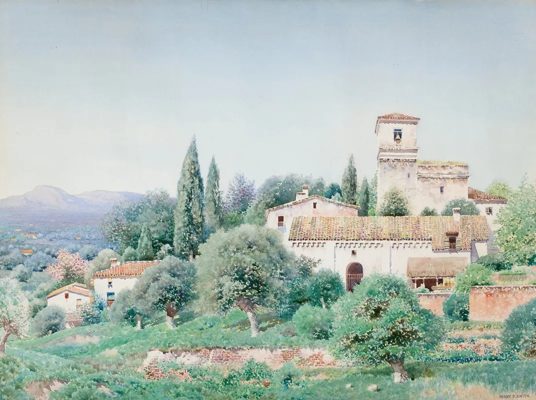 Spanish Villa Ii by Henry Pember Smith - Canvas Print
