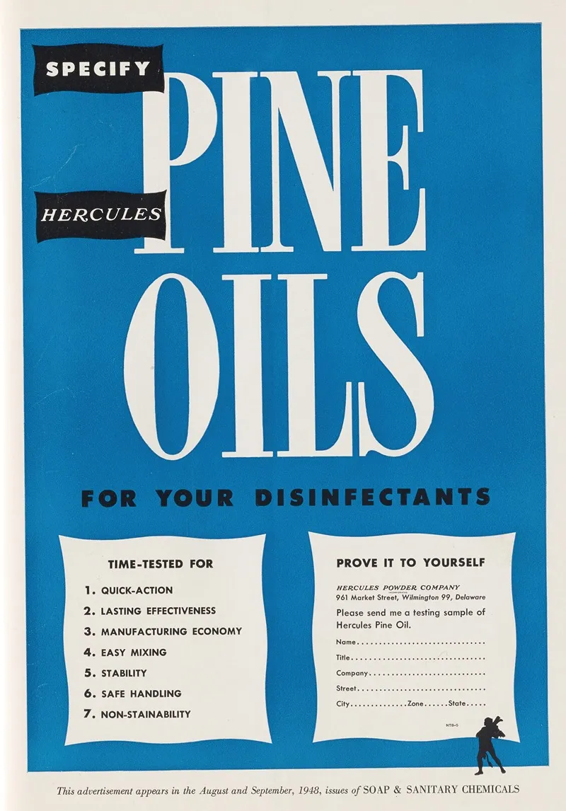 Specify Hercules Pine Oils For Your Disinfectants by Hercules Incorporated - Canvas Print