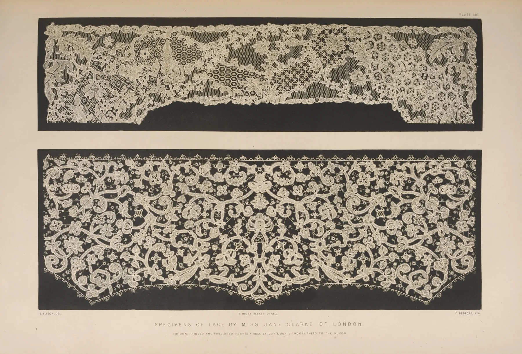Specimens Of Lace By Miss Jane Clarke Of London