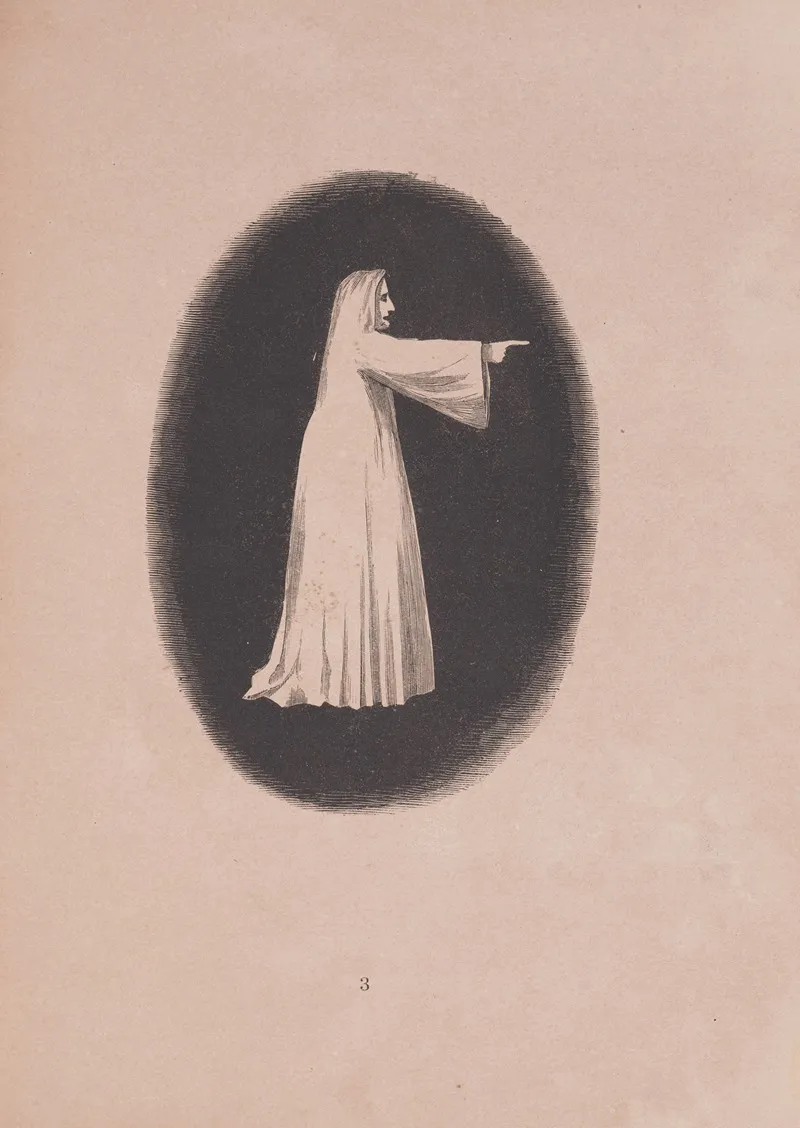 Spectropia Or Surprising Spectral Illusions Showing Ghosts Everywhere And Of Any Colour Pl 04 by J.H. Brown - Canvas Print