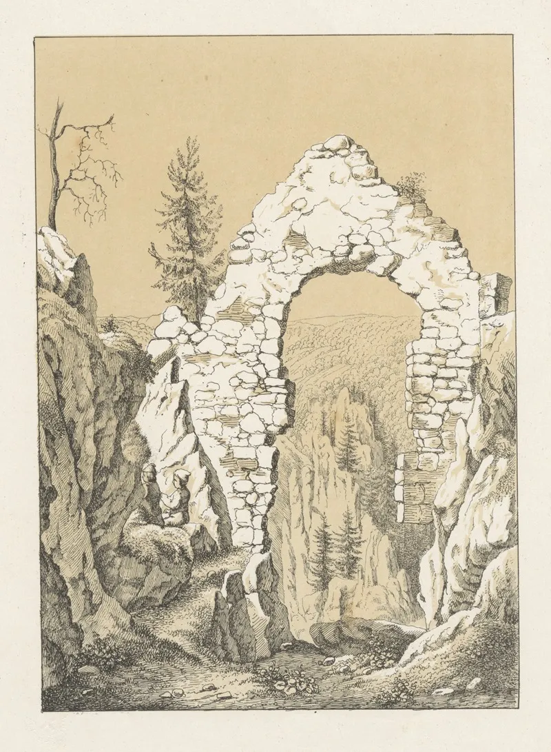 Spiegelberg Ou Muriaux by Johann Friedrich Wagner - Canvas Print