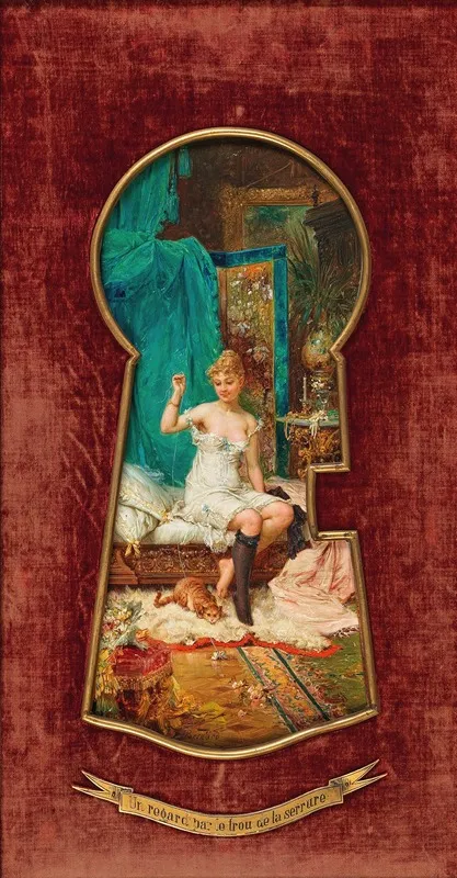 Spielerei by Hans Zatzka - Canvas Print