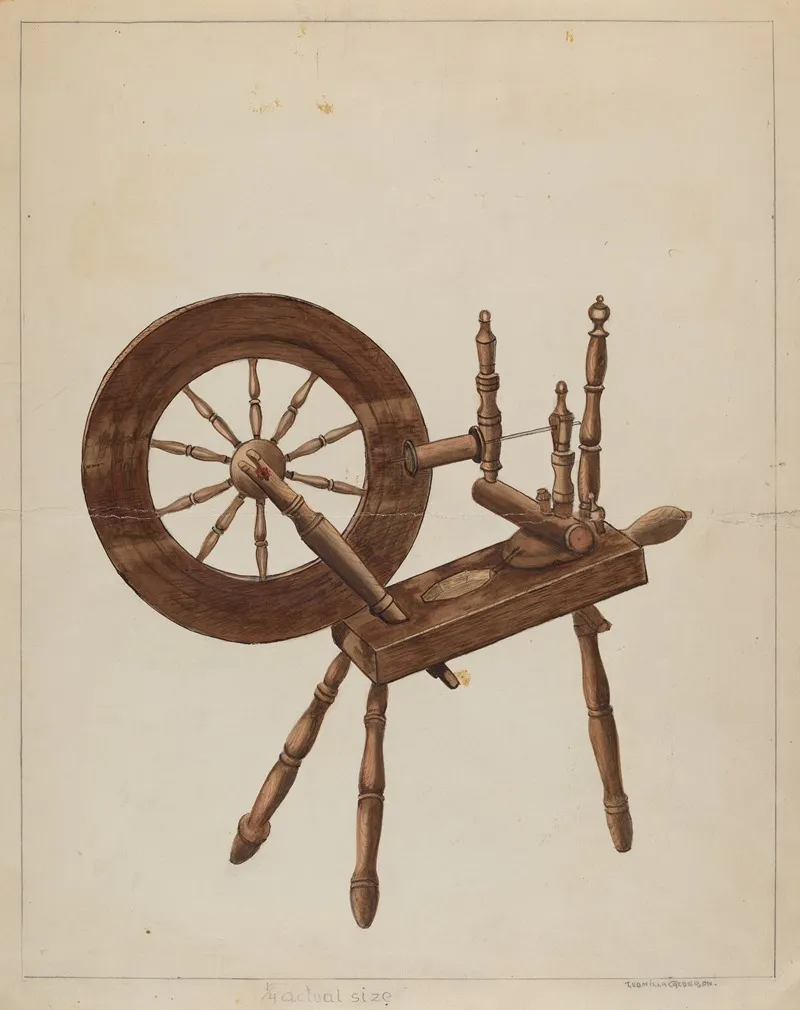 Spinning Wheel 7 by Ludmilla Calderon - Canvas Print