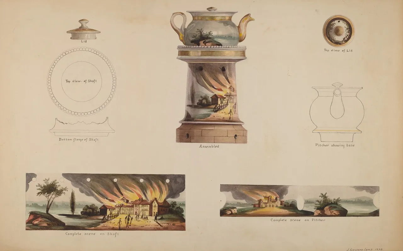 Spirit Lamp With Teapot