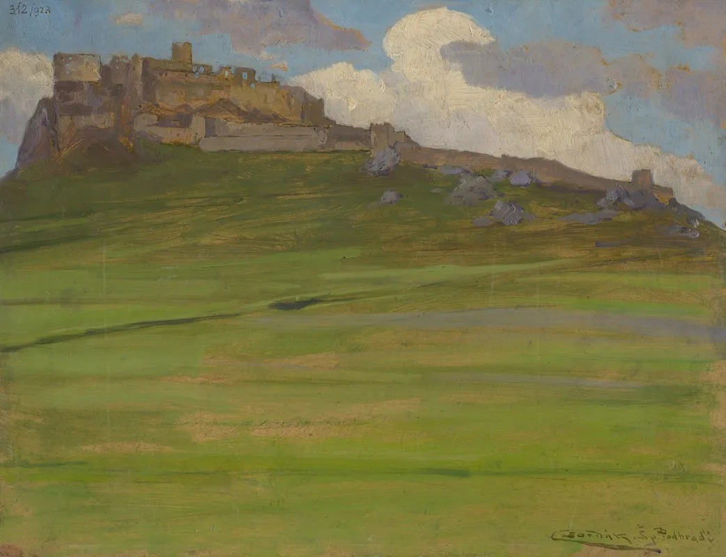 Spissky Hrad by Ľudovít Čordák - Canvas Print