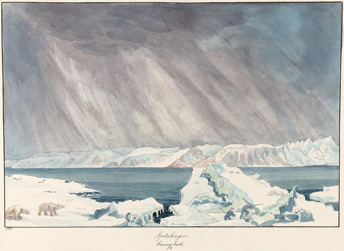 Spitzbergen Bearing South 2 by Charles Hamilton Smith - Canvas Print