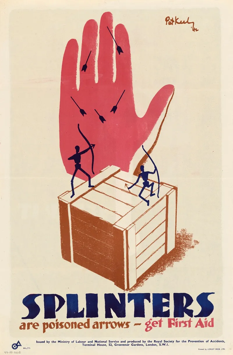 Splinters Are Poisoned Arrows Get First Aid by Pat Keely - Canvas Print