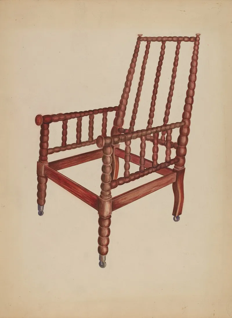 Spool Armchair by Ella Josephine Sterling - Canvas Print