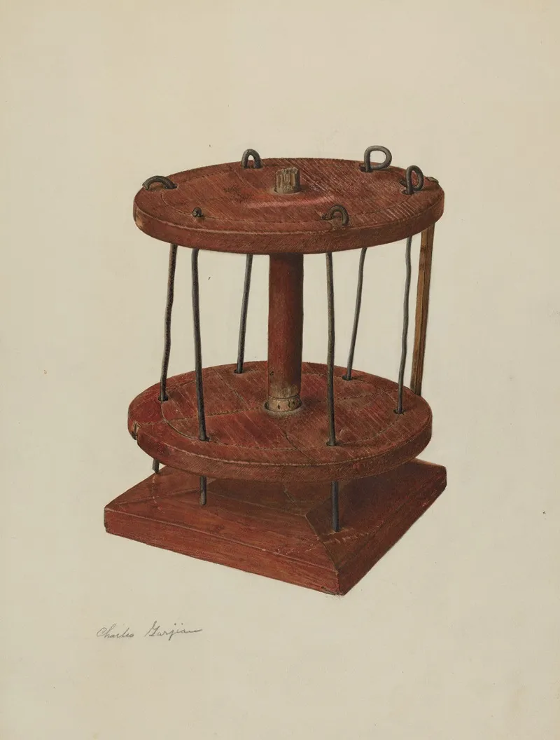 Spool Rack by Charles Garjian - Canvas Print