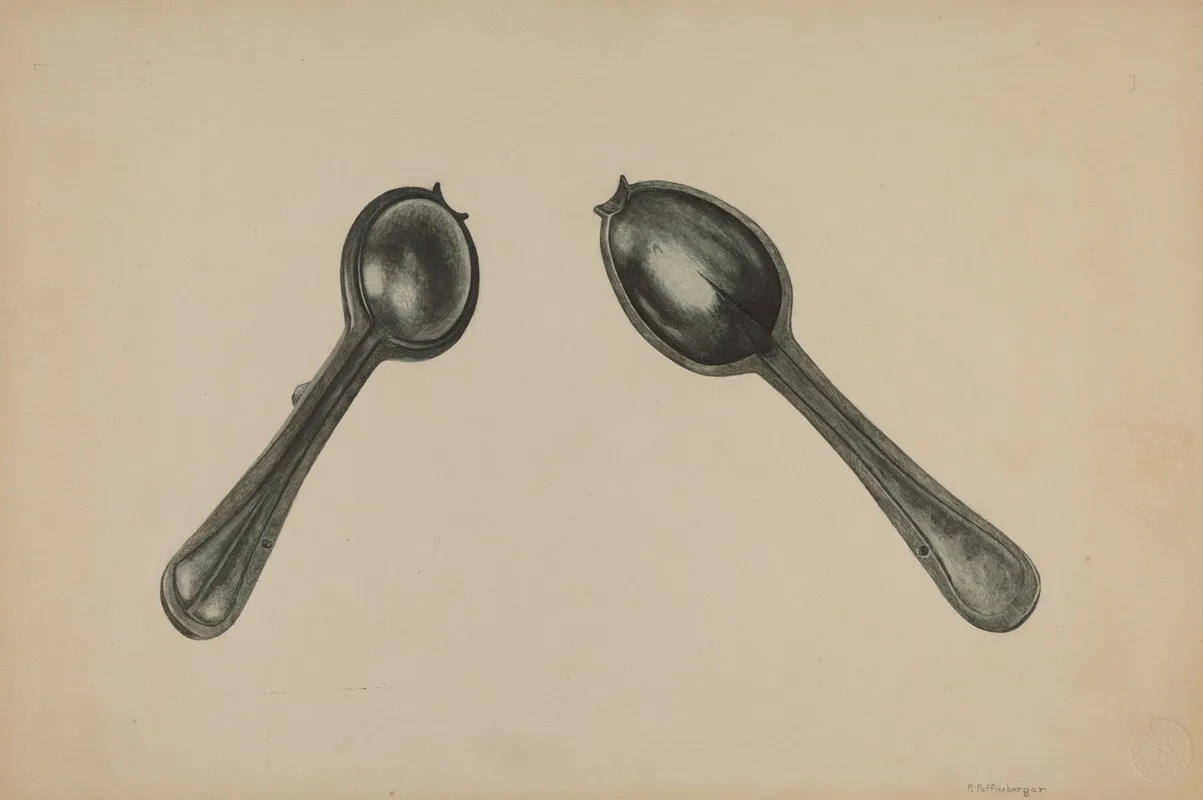 Spoon Mold by Paul Poffinbarger - Canvas Print