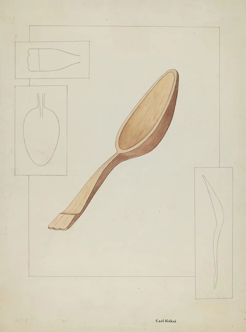Spoon by Carl Keksi - Canvas Print