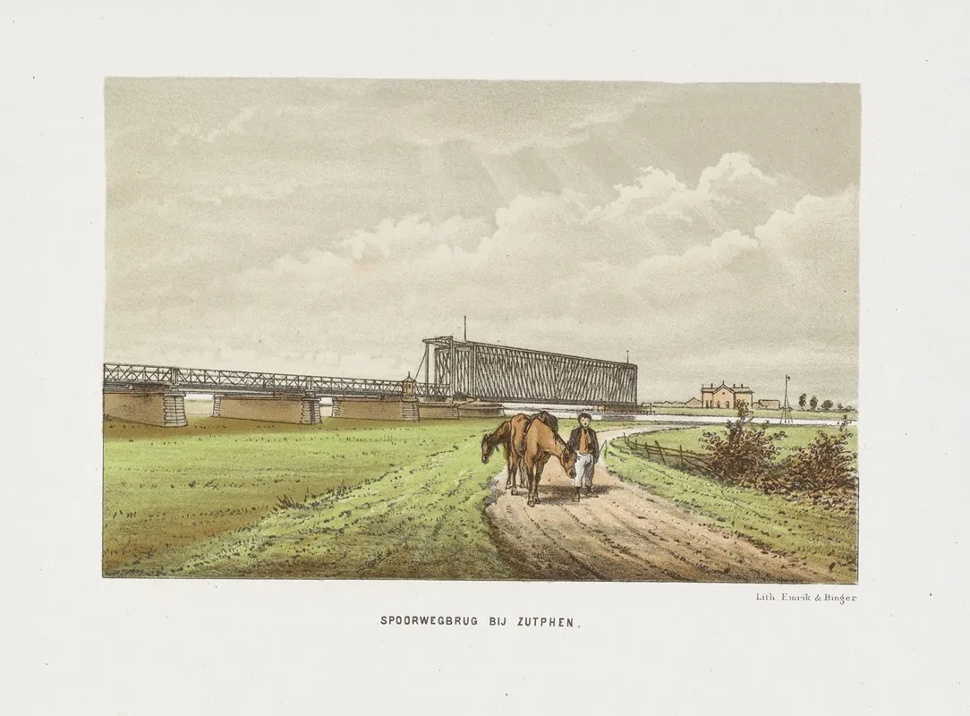 Spoorwegbrug Bij Zutphen by Emrik &amp; Binger - Canvas Print