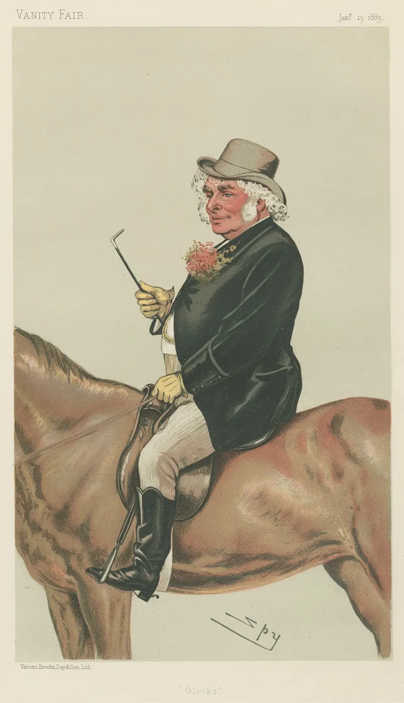 Sports Miscellaneous Sport Riders Clocks Sir John Bennett January 13 1883 by Leslie Matthew Ward - Canvas Print