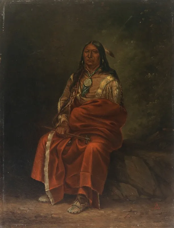 Spotted Tail by Antonio Zeno Shindler - Canvas Print