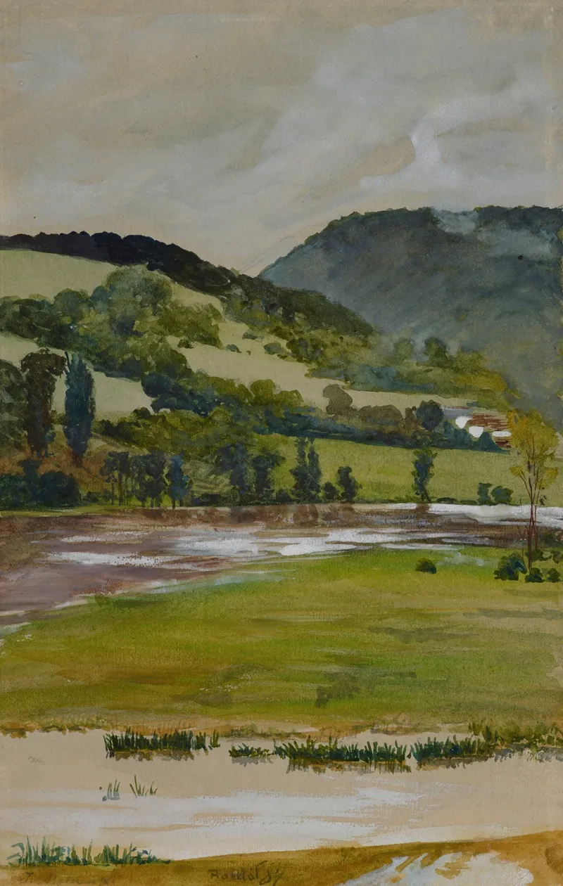 Spring Landscape From Rozdol by Jacek Malczewski - Canvas Print