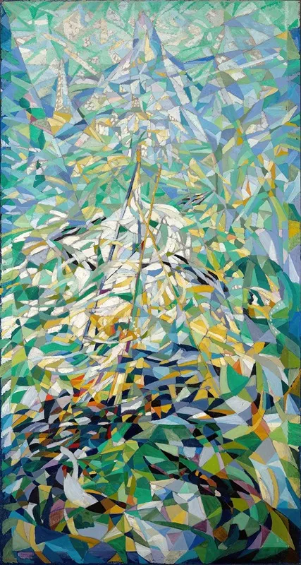 Spring The Procession by Joseph Stella - Canvas Print