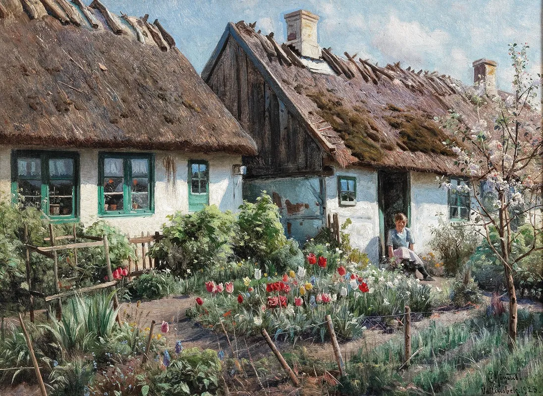 Springtime In A Rustic Garden