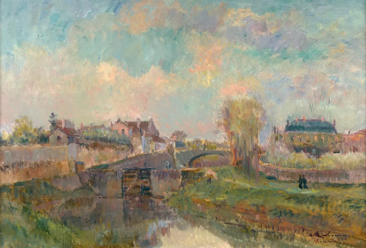 Springtime In Meaux by Albert Lebourg - Canvas Print