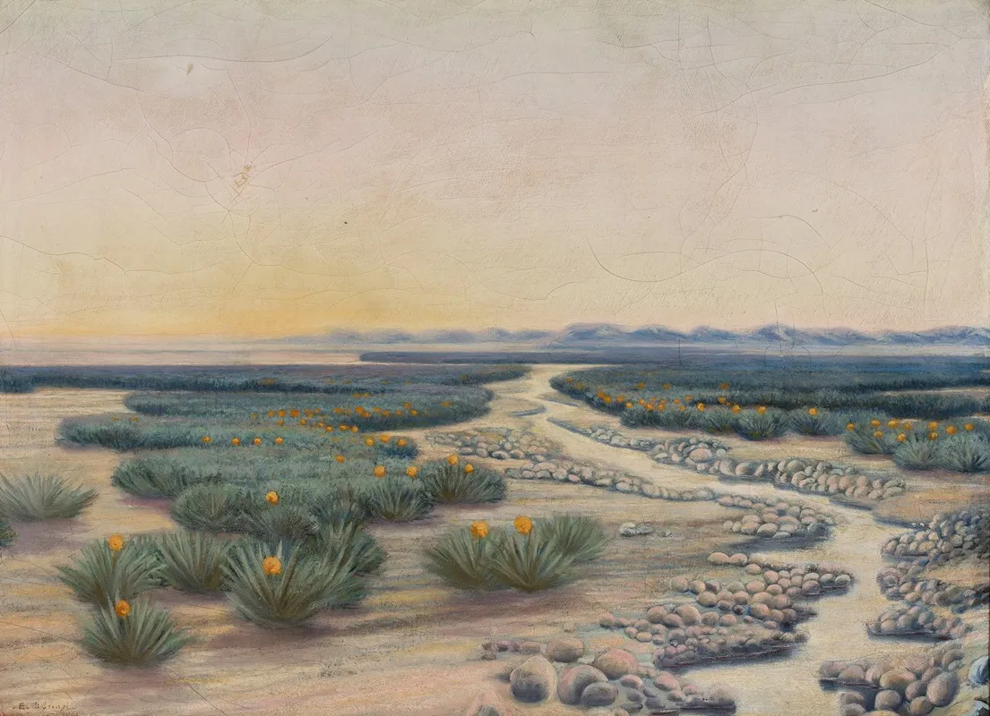 Springtime In The Sahara Desert by Eugeniusz Ludwik Dąbrowa-Dąbrowski - Canvas Print