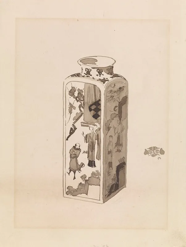 Square Canister With Expanding Neck