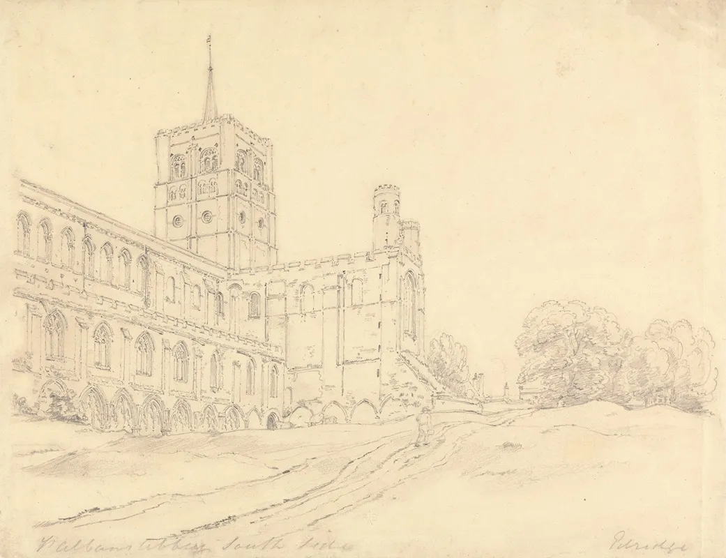 St Albans Abbey 3 by Henry Edridge - Canvas Print