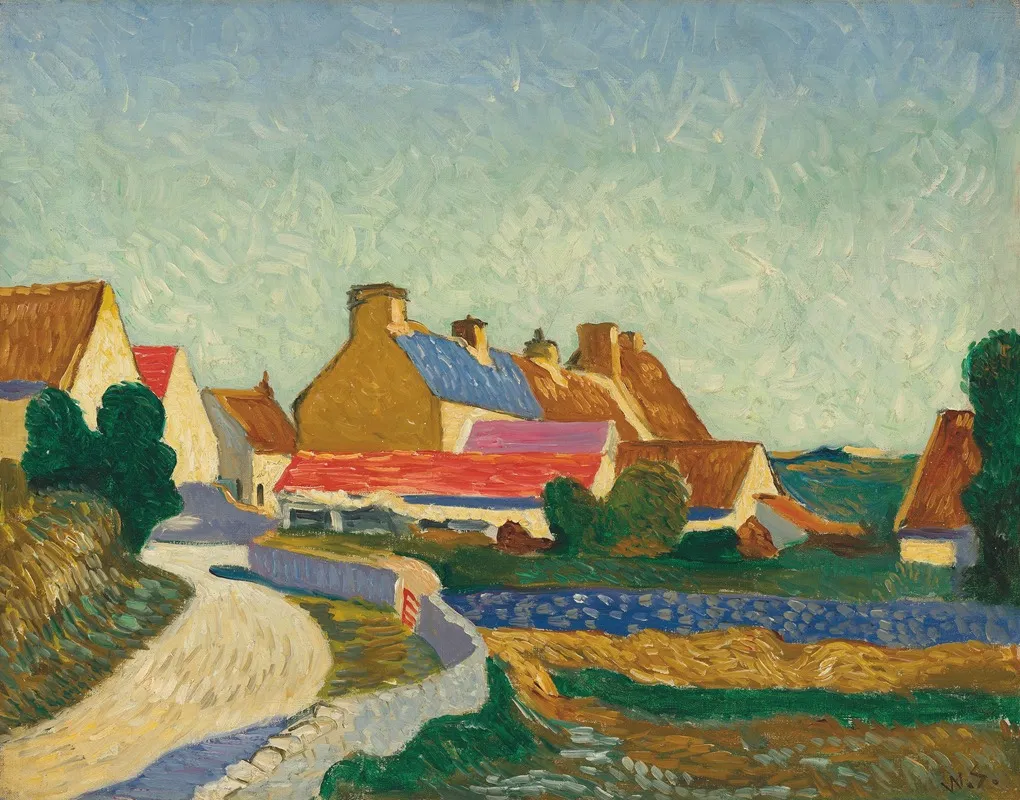 St Brelades Bay Jersey by William Strang - Canvas Print