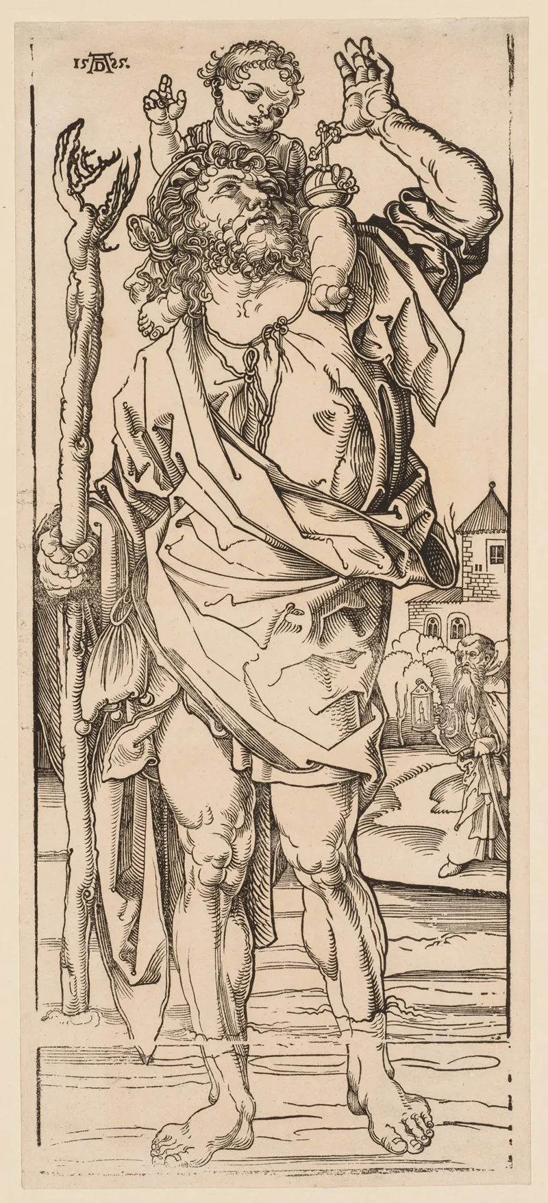 St Christopher Crossing The Stream
