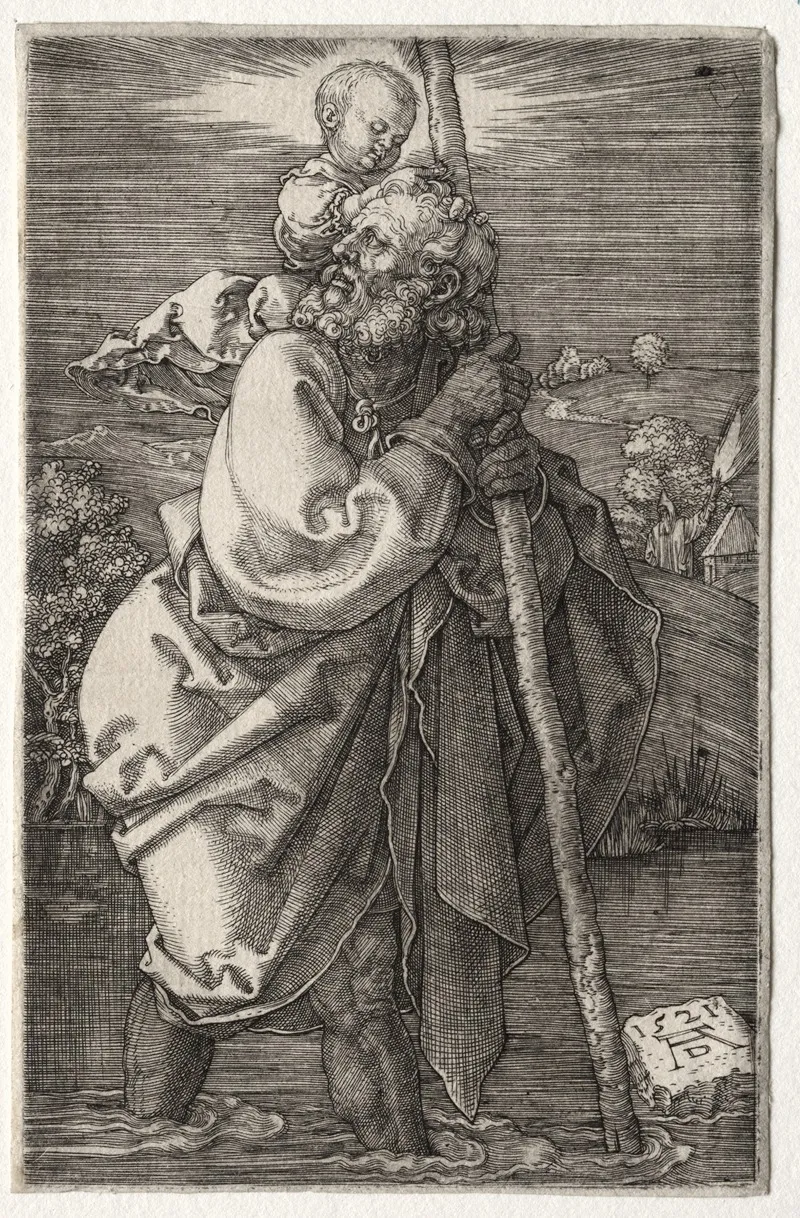 St Christopher Facing To The Left