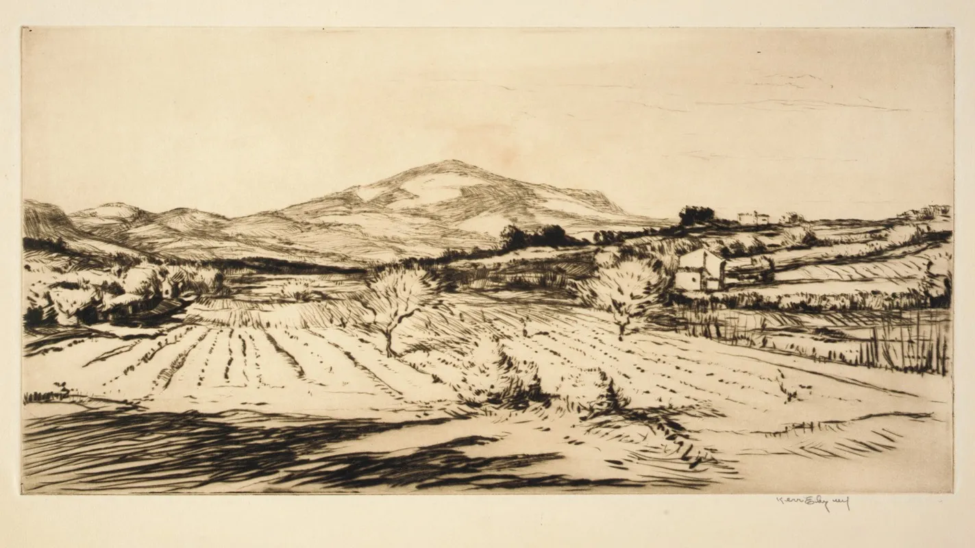 St Cyr Landscape by Kerr Eby - Canvas Print