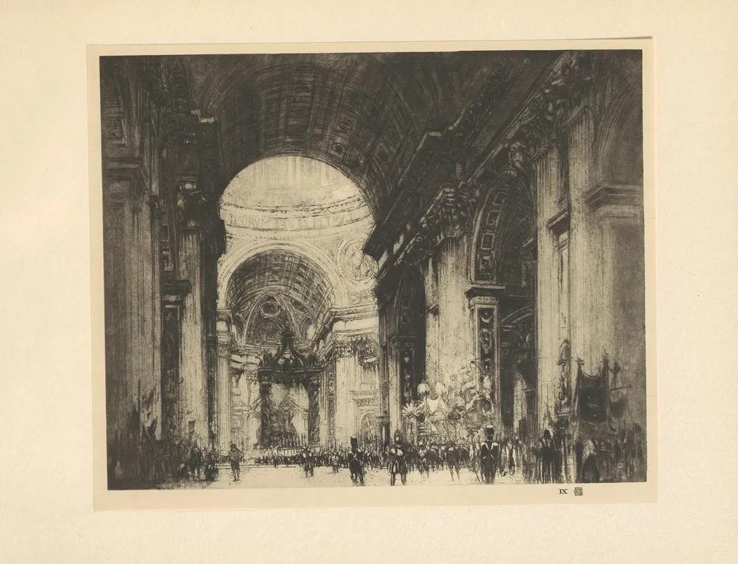 St ‎ ‎peters ‎rome by William Walcot - Canvas Print