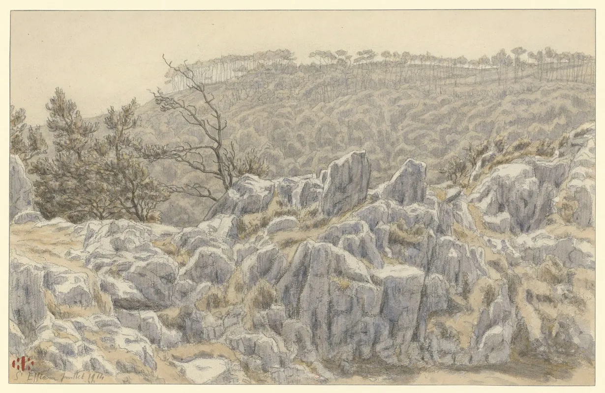 St Efflam 2 by Henri Rivière - Canvas Print