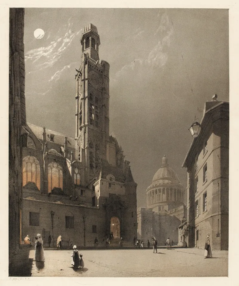 St Etienne Du Mont And The Pantheon Paris