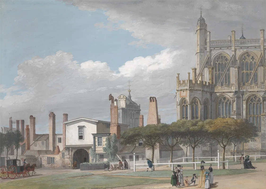 St Georges Chapel Windsor And The Entrance To The Singing Mens Cloister