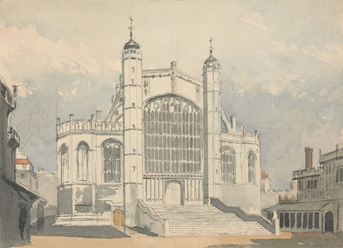 St Georges Chapel Windsor Berks by George Sidney Shepherd - Canvas Print