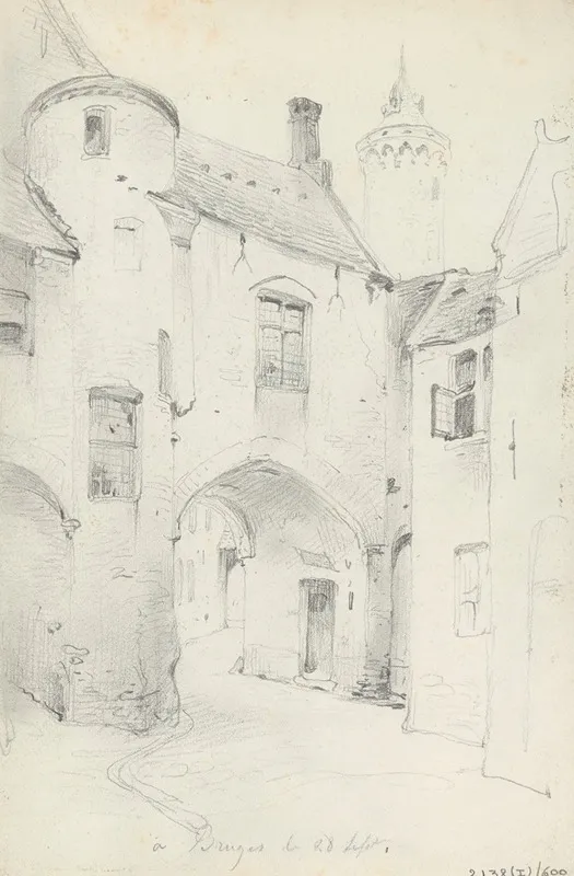 St Jacobstraat With Het Boterhuis In Bruges