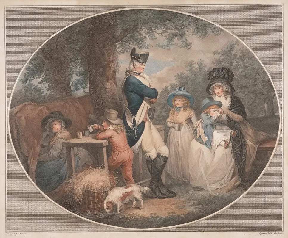 St Jamess Park 2 by George Morland - Canvas Print