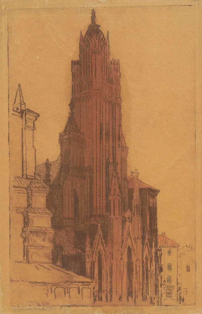 St Johns Cathedral by Feliks Jabłczyński - Canvas Print