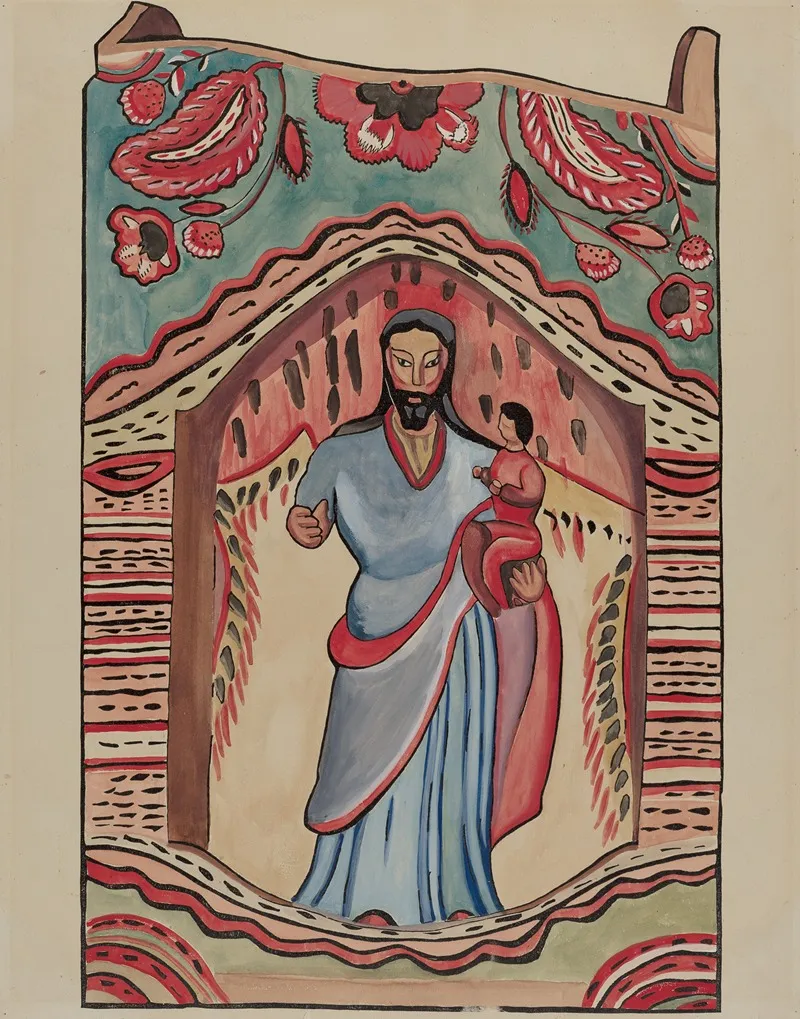 St Joseph by E. Boyd - Canvas Print