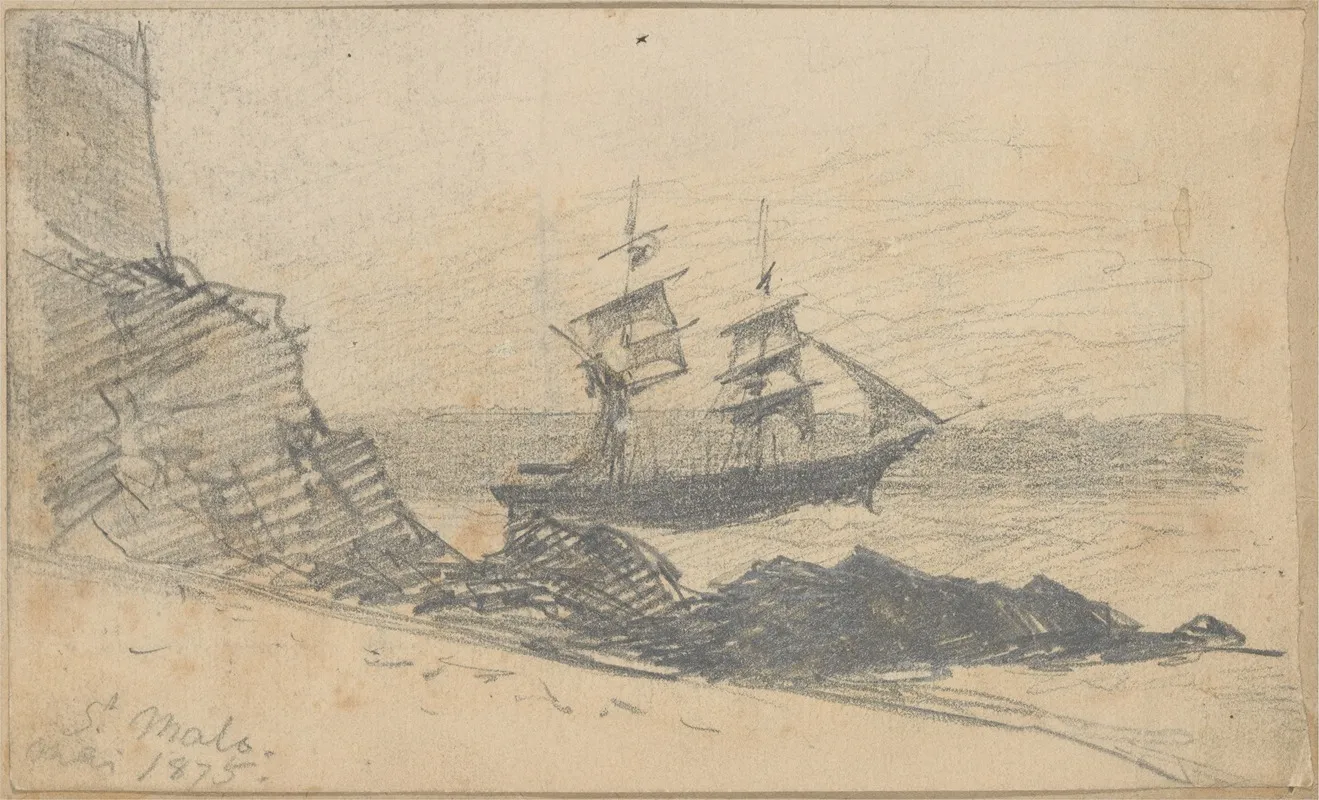 St Malo 3 by John Singer Sargent - Canvas Print