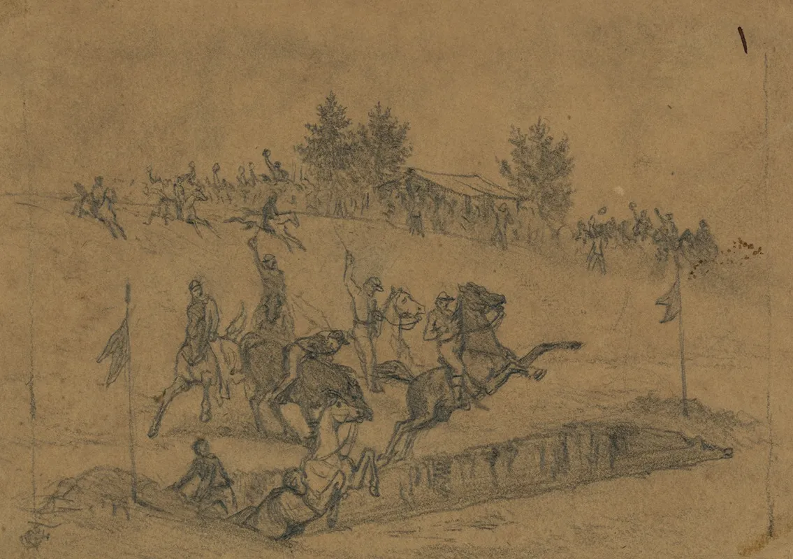 St Patricks Day In The Army Jumping The Ditch