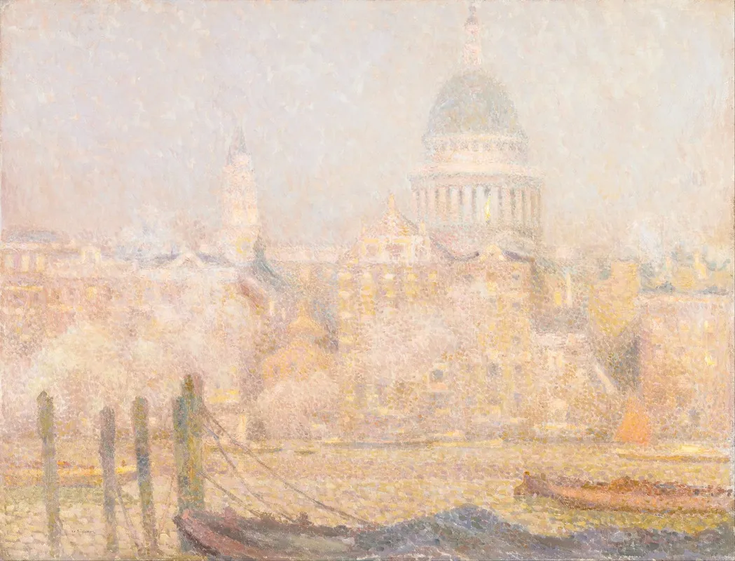 St Pauls From The River Morning Sun In Winter