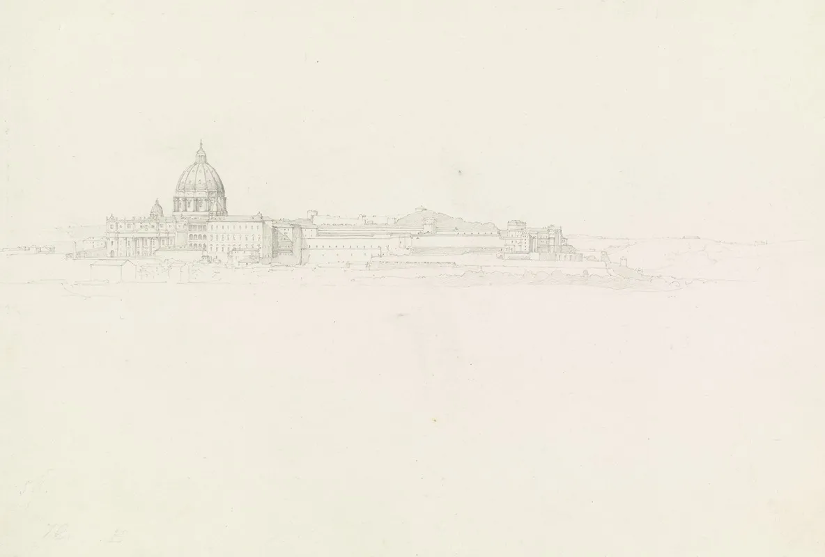 St Peter Vatikan Und Belvedere In Rom